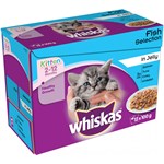 Whiskas Kitten Pouches Meat and Fish In Jelly 12 x 100g