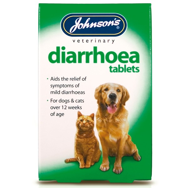 Johnsons Diarrhoea Tablets For Pets 12 Pack