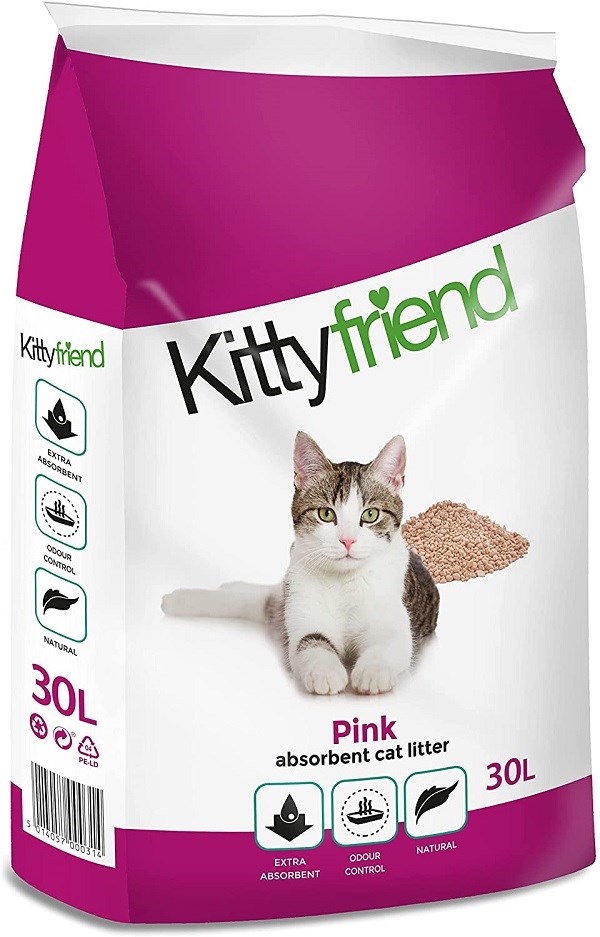 Kitty Friend Pink Cat Litter 30L