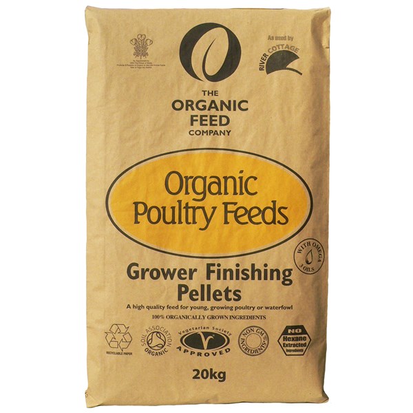 Allen Organic Poultry Grower/Finisher Pellets 20kg