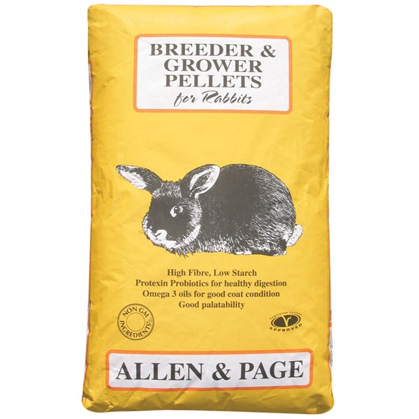 Allen Rabbit Breeder Grower Pellets 20Kg