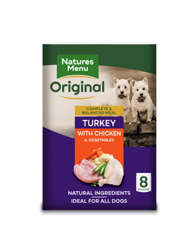 Natures Menu Pouch Dog Turk And Chick 300g