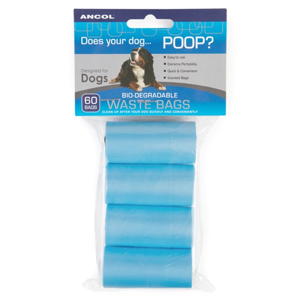 Ancol Dog Poop Scoop Bag Refill 60 Pack