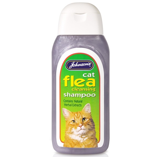 Johnsons Cat Flea Cleansing Shampoo 125Ml