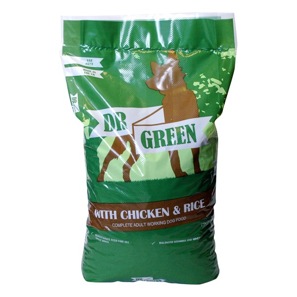 Dr Green Chicken And Rice Dog Food 15kg