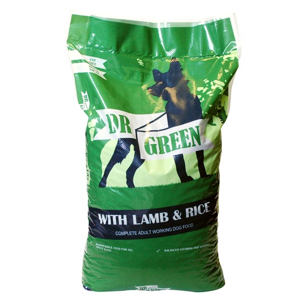 Dr Green Lamb And Rice Dog Food 15kg