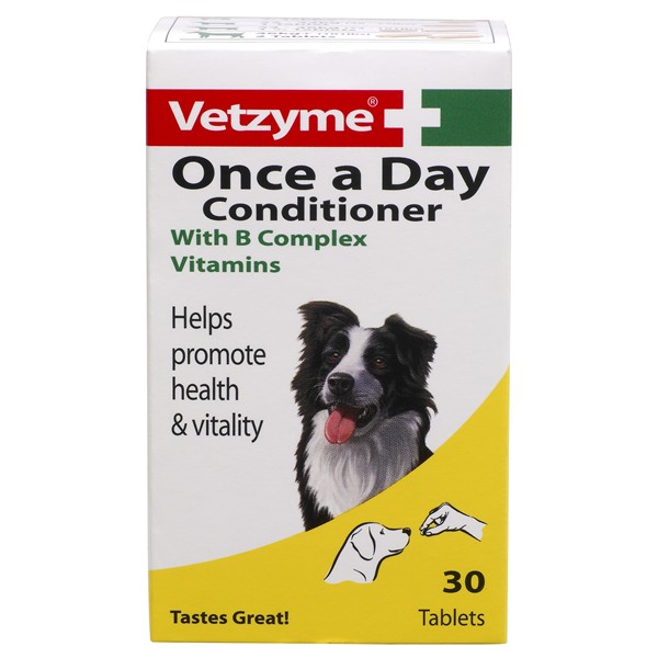 Vetzyme Once A Day Dog Conditioning Tablets (30 Tablets)