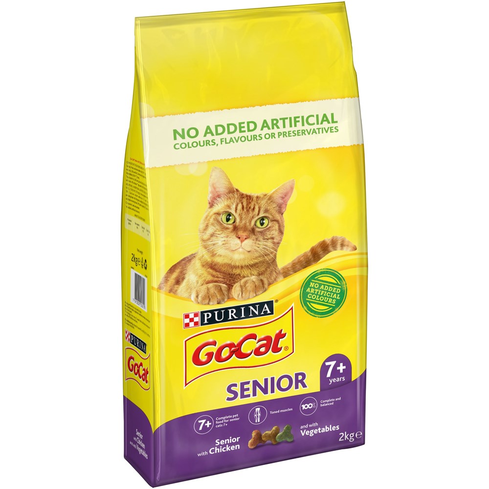 Go Cat Senior Chicken And Vegetables With Rice 2Kg