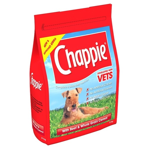Chappie Beef and Wholegrain Cereal 3kg