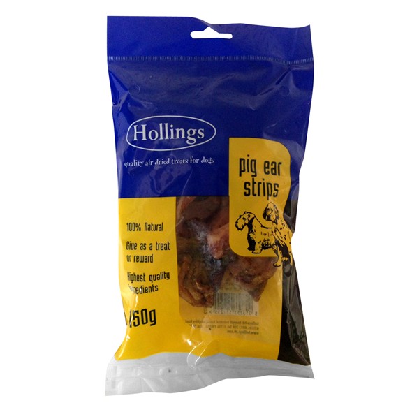 Hollings Pigs Ears Strips 150g