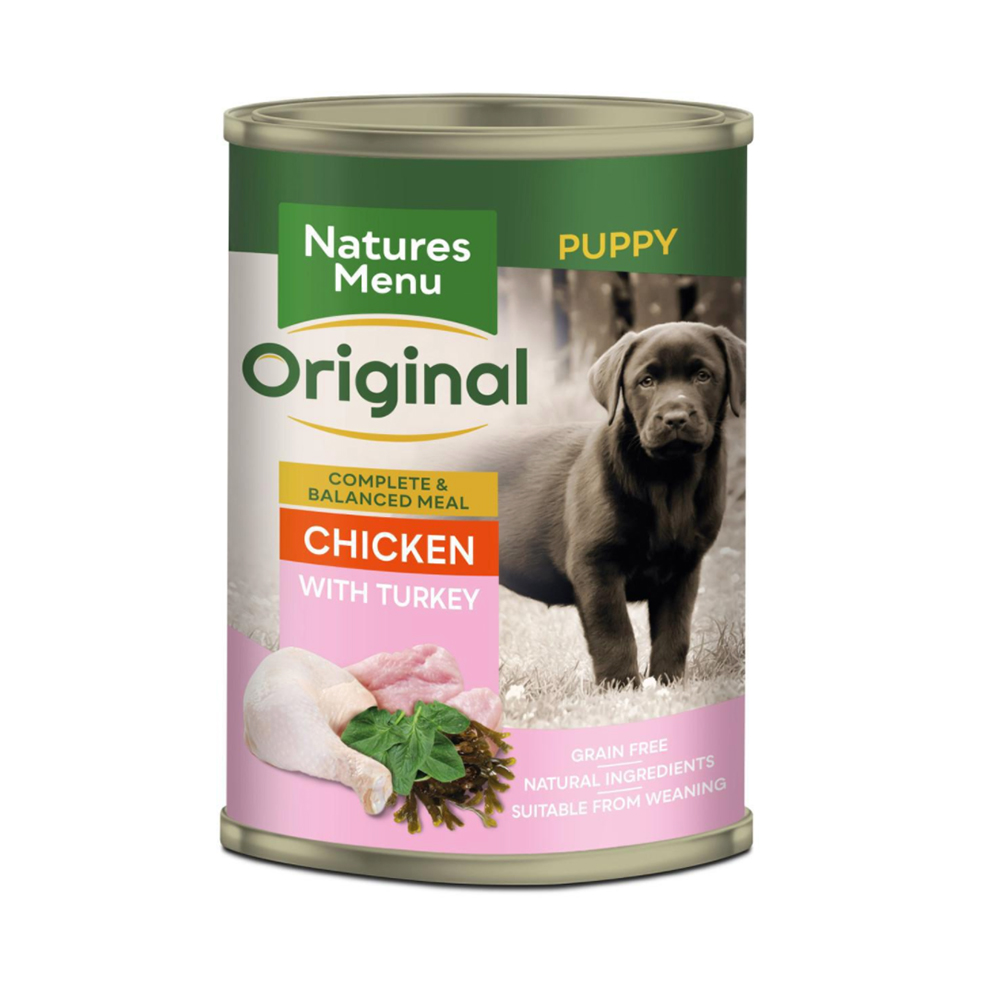 Natures Menu Natural Can Puppy/Junior Chicken and Turkey 400g
