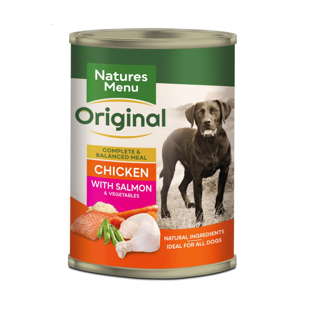 Natures Menu Chicken And Salmon 400g Can