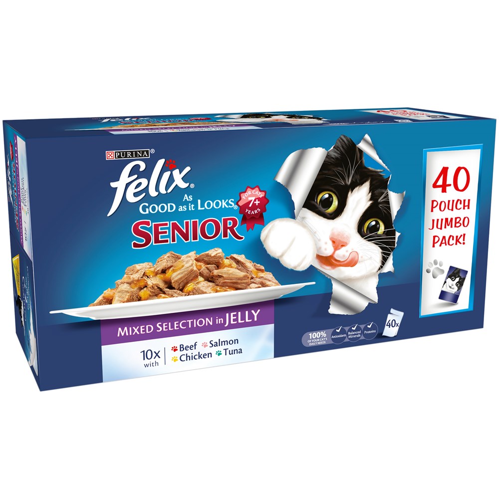 Felix As Good As It Looks - Senior Mixed Selection 40 x 100g