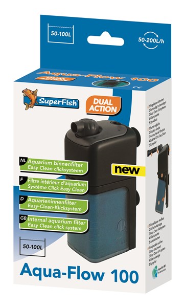 Superfish Aqua-Flow 100 Internal Filter 200 Litres Per Hour