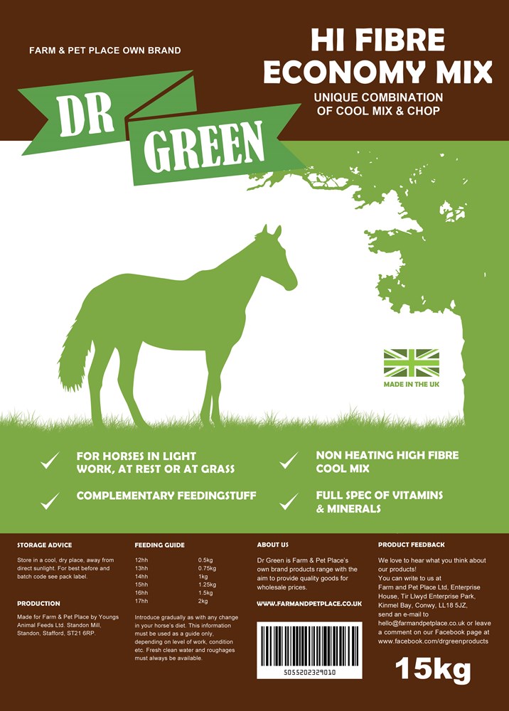 Dr Green Hi-Fibre Economy Mix Chaff 20kg