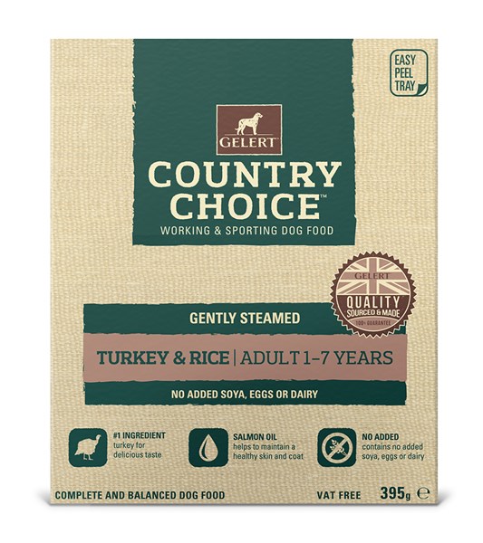 Gelert Country Choice Tray Turkey 395g