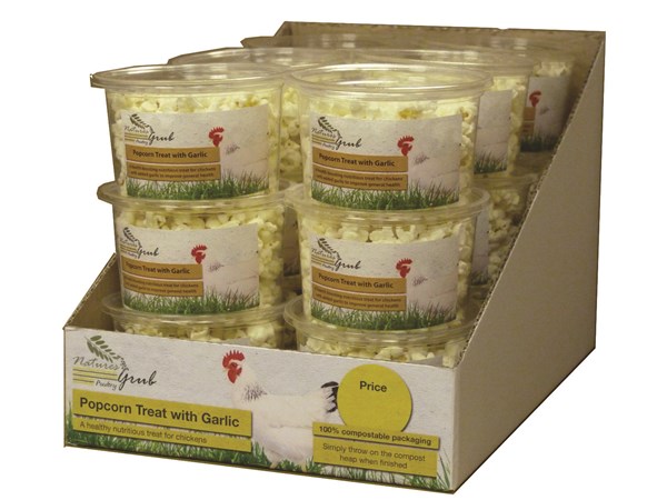 Natures Grub Garlic/Herb/Veg Popcorn Treat 20g