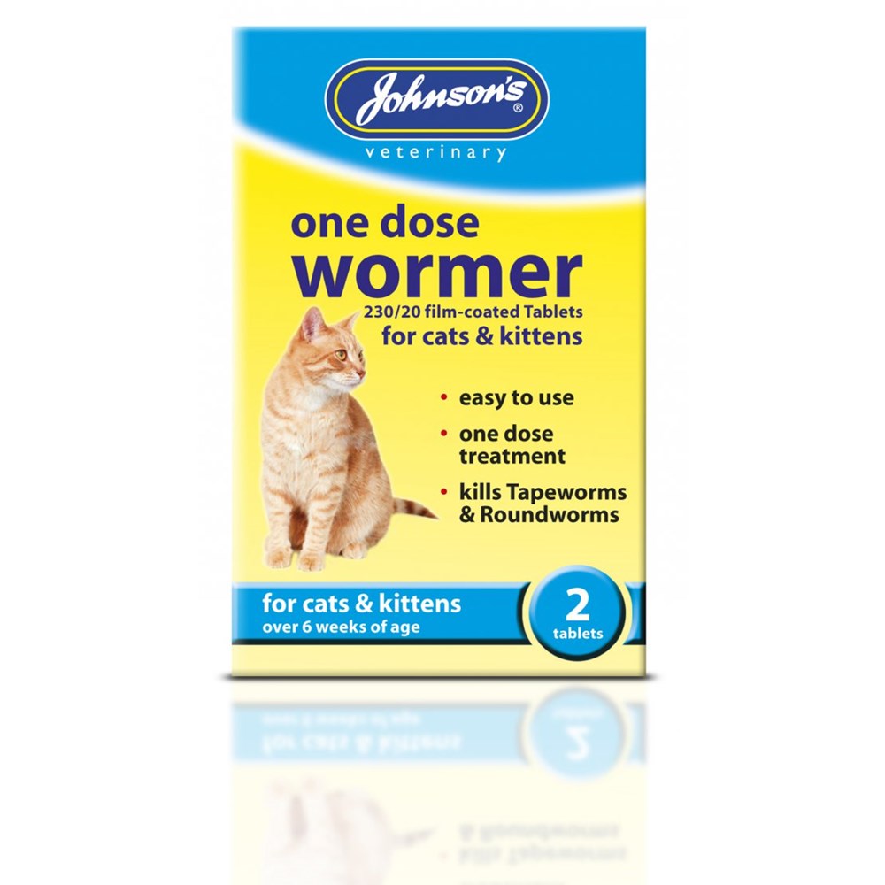 Johnson's One Dose Wormer for Cats and Kittens