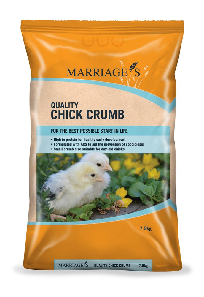 Marriage's Chick Crumbs and Coccidiostat 7.5kg