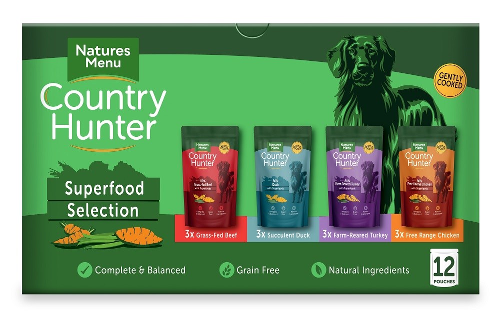 Country Hunter Superfood Selection Pouches for Dogs - 12X150G