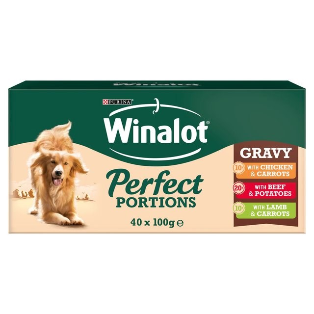 Winalot Perfect Portions Mega Pack 40 Pouches In Gravy