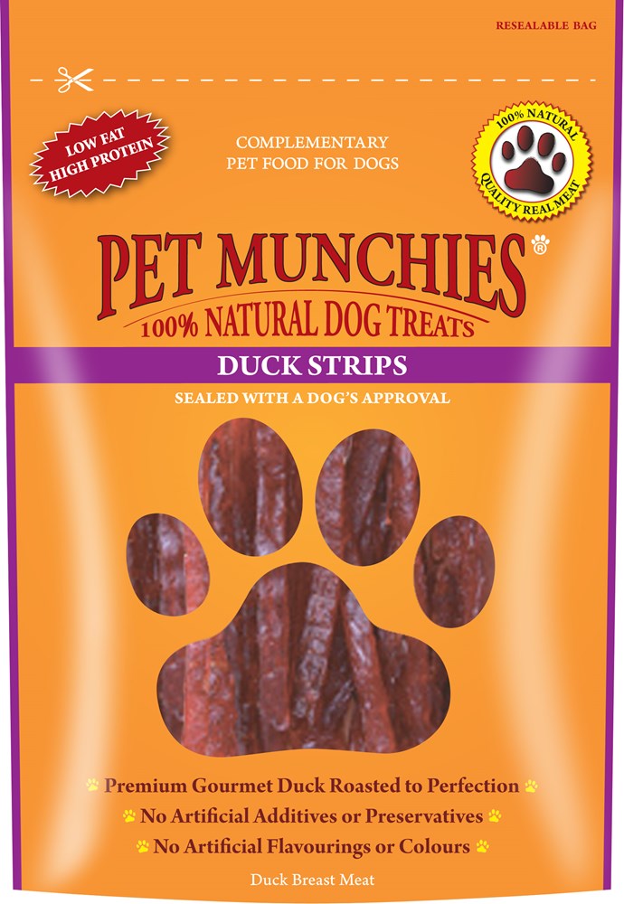 Pet Munchies Duck Strips 90g