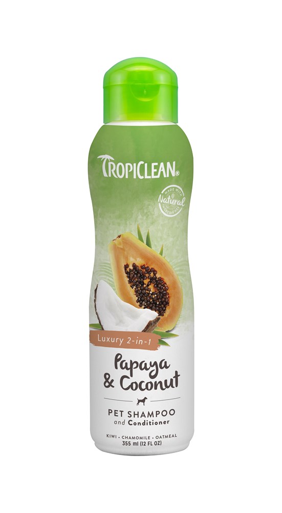 Tropiclean Papaya and Coconut Shampoo 355ml