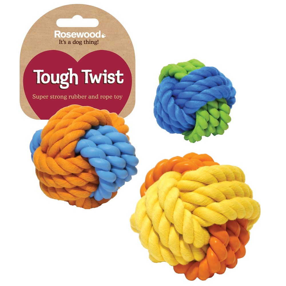 Rubber and Rope Ball Medium