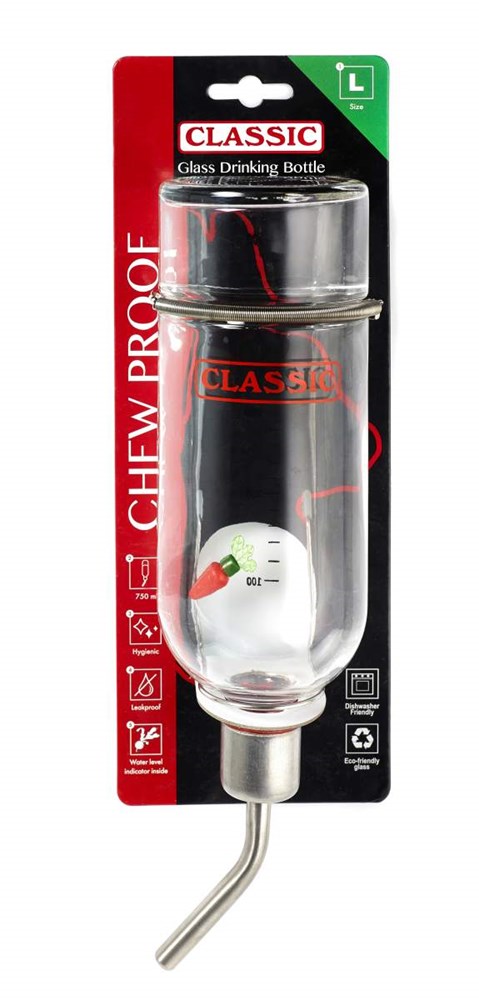 Classic Large Glass Bottle 750ml