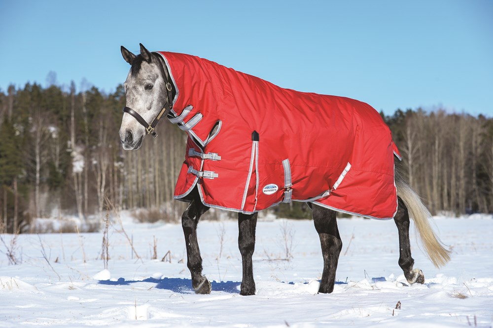 Weatherbeeta Horse Rug Comfitec Classic Combo Heavy Red/Silver 4'9
