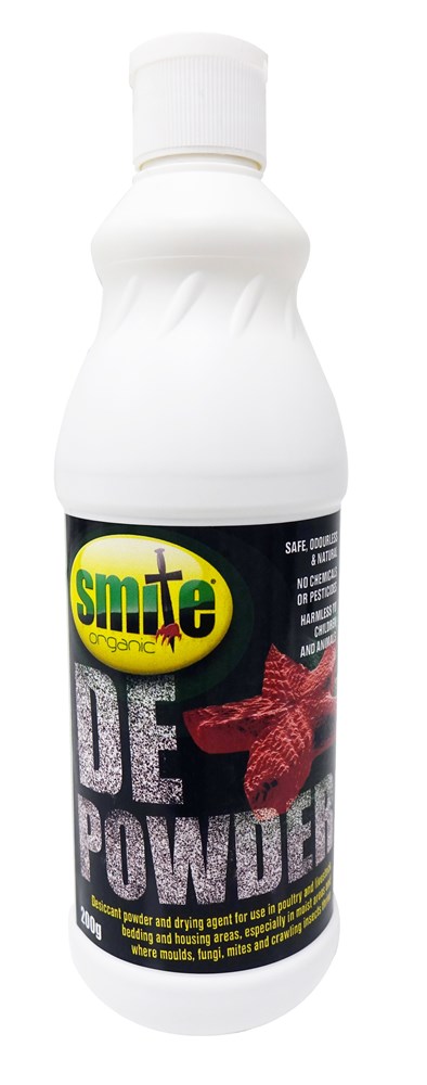 Smite Diatomaceous Earth Organic Powder Puffer 200g