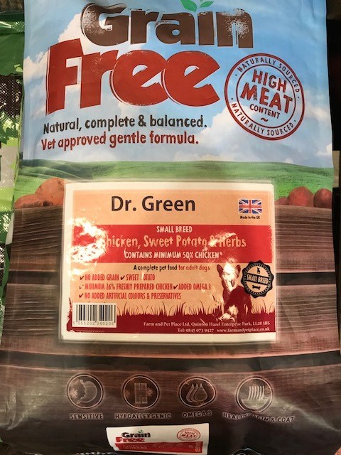 Dr Green Grain Free Dog Food Small Bite Chicken 2kg