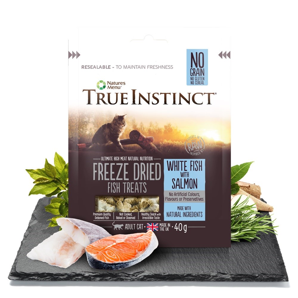 True Instinct Freeze Dried Salmon Fillet Treats 40g Cat Treats Farm