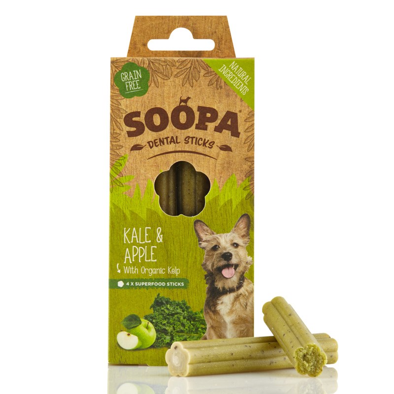 Soopa Dental Sticks - Kale & Apple 100g