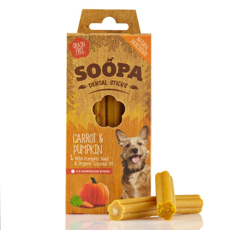 Soopa Dental Sticks - Carrot & Pumpkin 100g