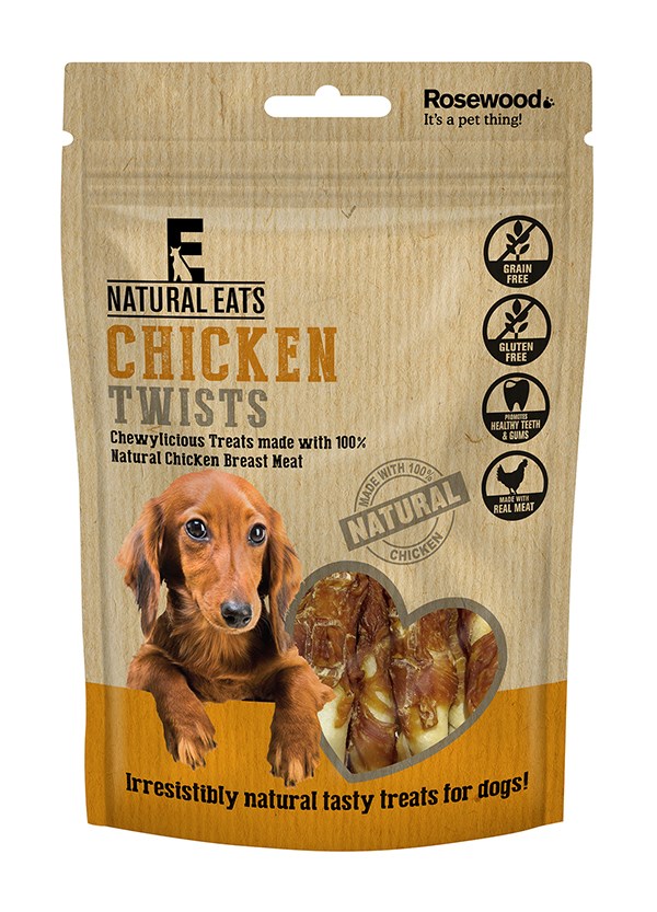 Natural Eats Chicken Twists for Dog 80g