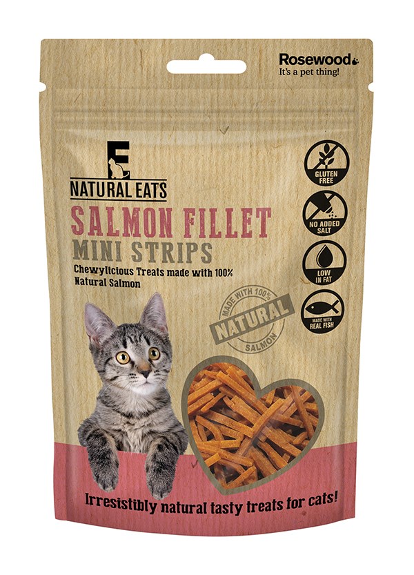 Natural Eats Salmon Fillet Mini Strips 50g
