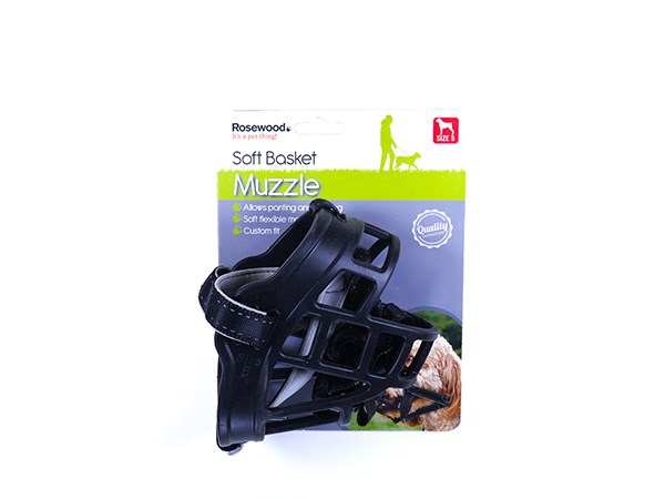 Softbasket Muzzle Black Size 5