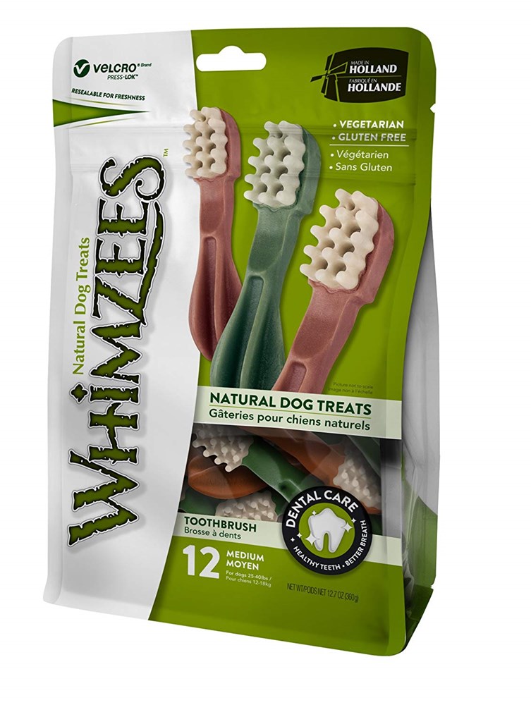 Whimzees Toothbrush Star Medium - 12 pack
