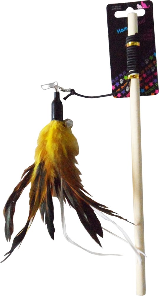 Feather Teaser Stick And Bell Mixed
