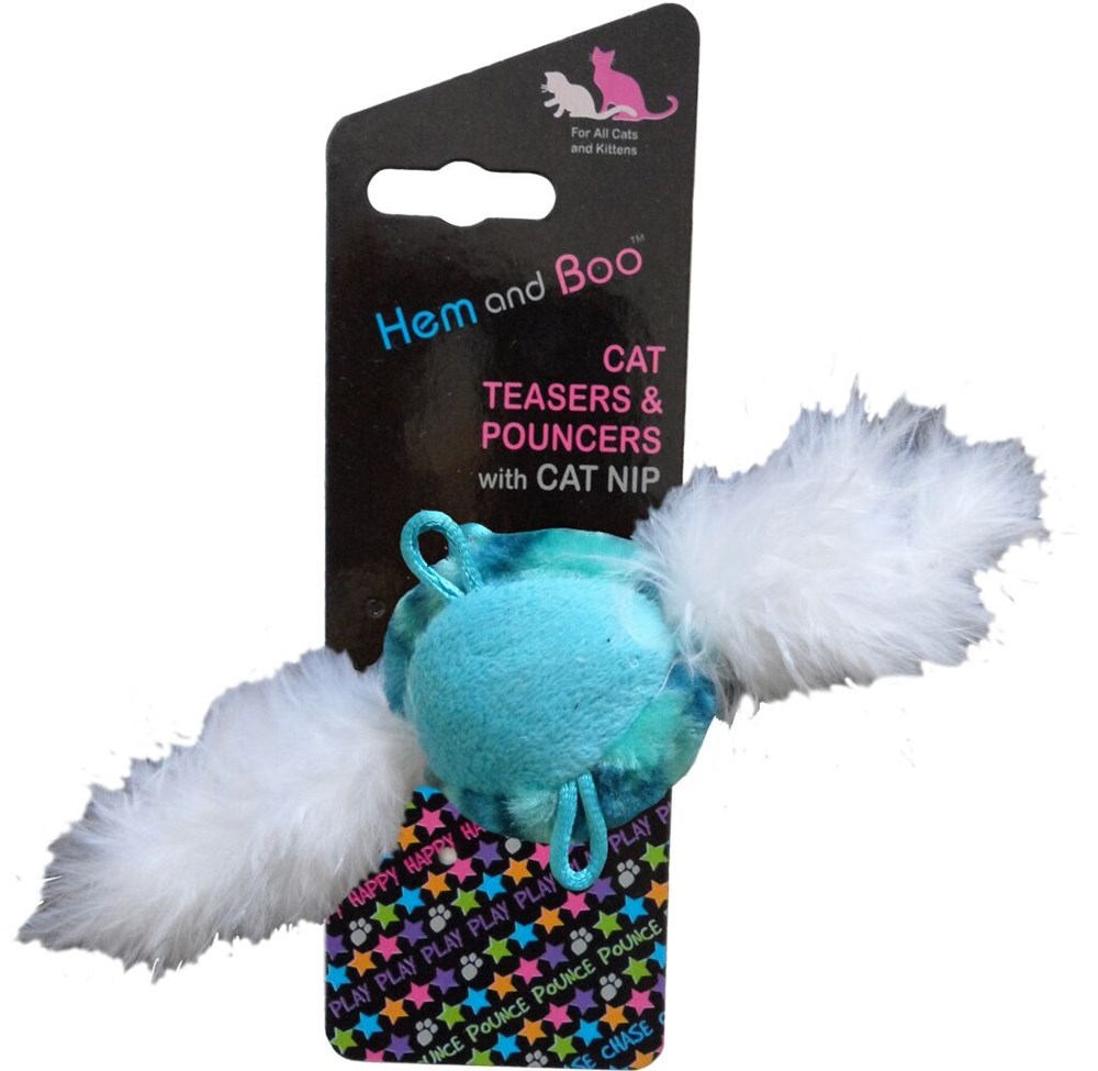 Chirping Sound Feather Ball Toy With Catnip