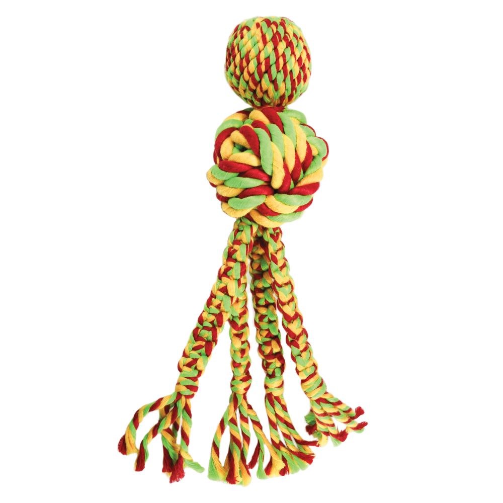 KONG Wubba Weaves With Rope Assorted Small