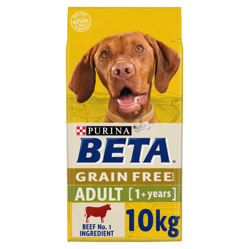 BETA Grain Free Dry Adult Dog Food Beef 10KG - Beta Dog ...