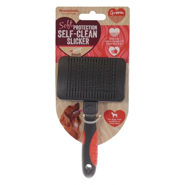 Rosewood Soft Protection Self Cleaning Brush - Small