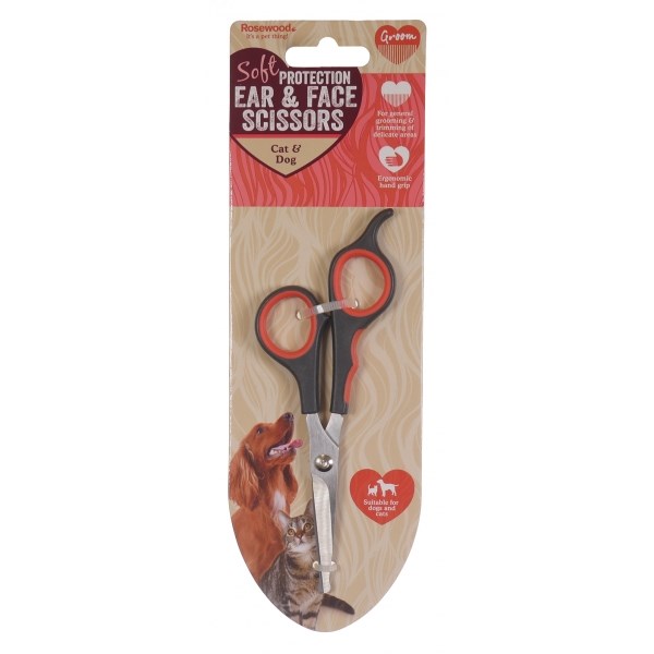 Rosewood Soft Protection Ear / Face Grooming Scissors