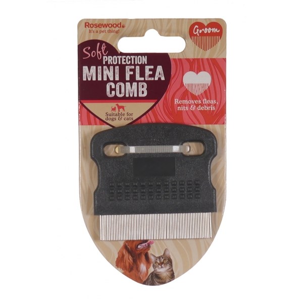 Rosewood Soft Protection Mini Flea Comb