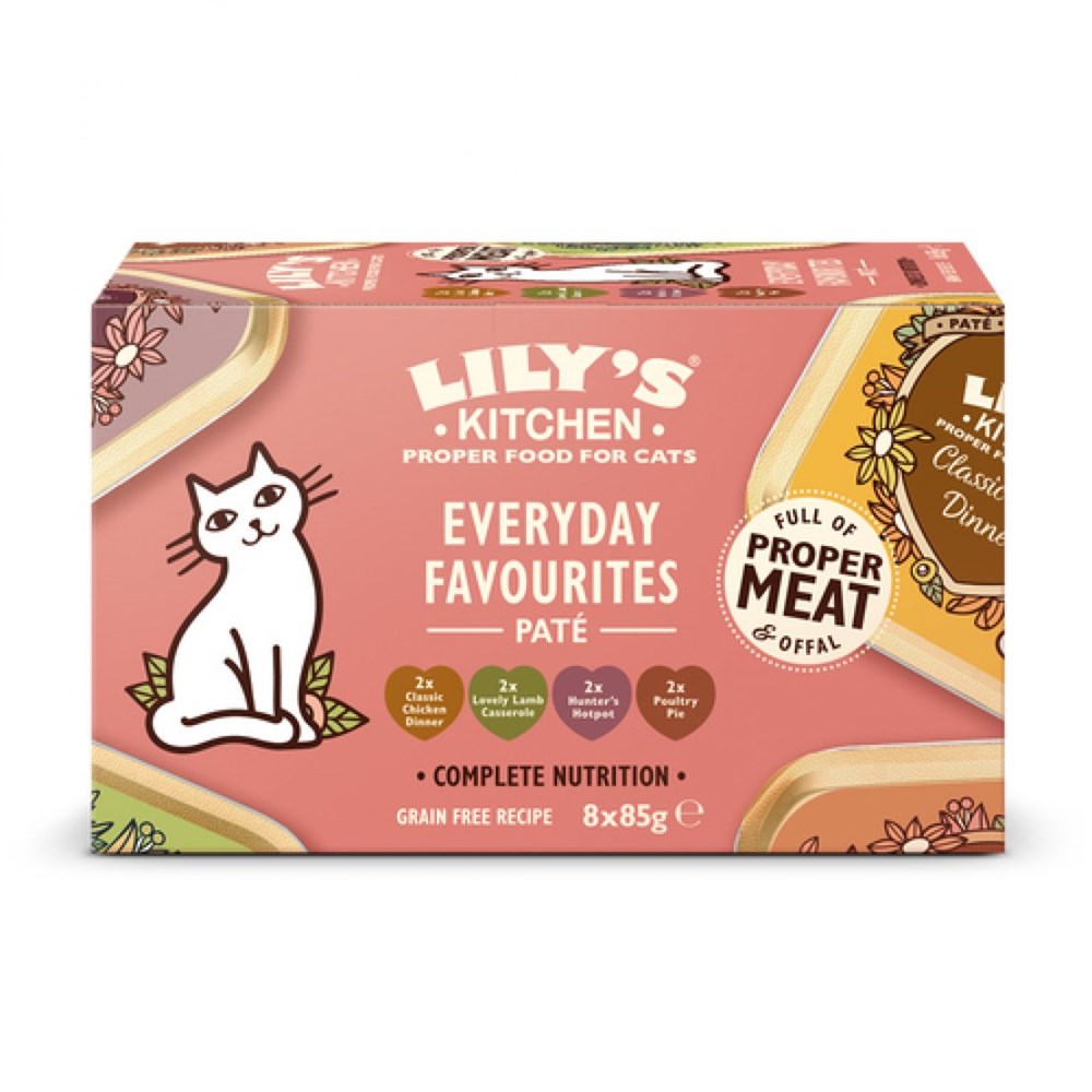Lilys Kitchen Cat Favourite Multipack 8x85g