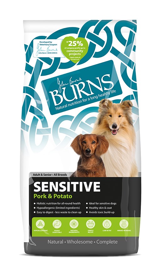 Burns Dog Sensitive with Pork & Potato 12kg