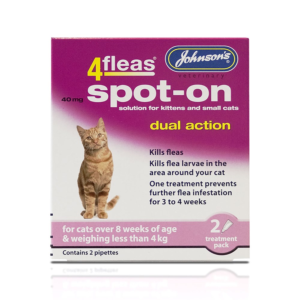 Johnsons 4 Fleas Spot On Dual Action Kitten