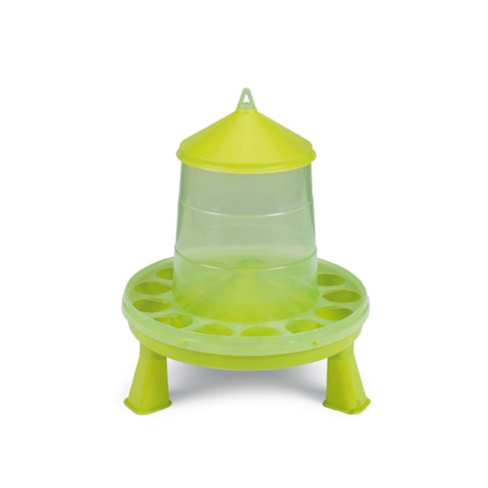 Gaun Plastic Poultry Feeder With Legs - Green 2kg